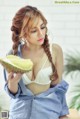 Mon 2K (Tran Ngoc Anh) poses sexy with durian fruit (15 photos) P1 No.24ca6d Image No. 29